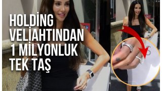 Ünlü iş insanı Faruk Çolakoğlu'ndan sevgilisi Özge Ulusoy'a 1 milyonluk tek taş hediyesi 