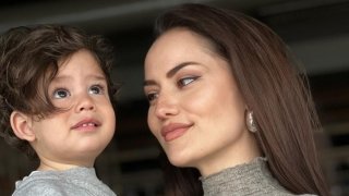 Fahriye Evcen Kerem'i paylaşmaya doymuyor! Kızlar buluşmasına küçük oğlunu da götürdü 