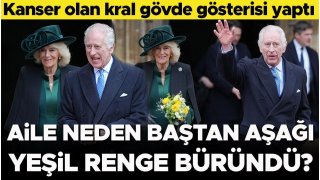 Kral Charles'tan gövde gösterisi: Aile yeşil renge bürünerek desteğe geldi 