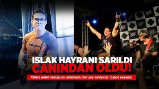 Islak hayranı sarıldı canından oldu! Kimse neler olduğunu anlamadı, her şey saniyeler içinde yaşandı 