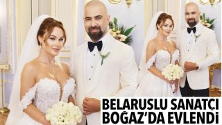 Boğaz'da evlendiler